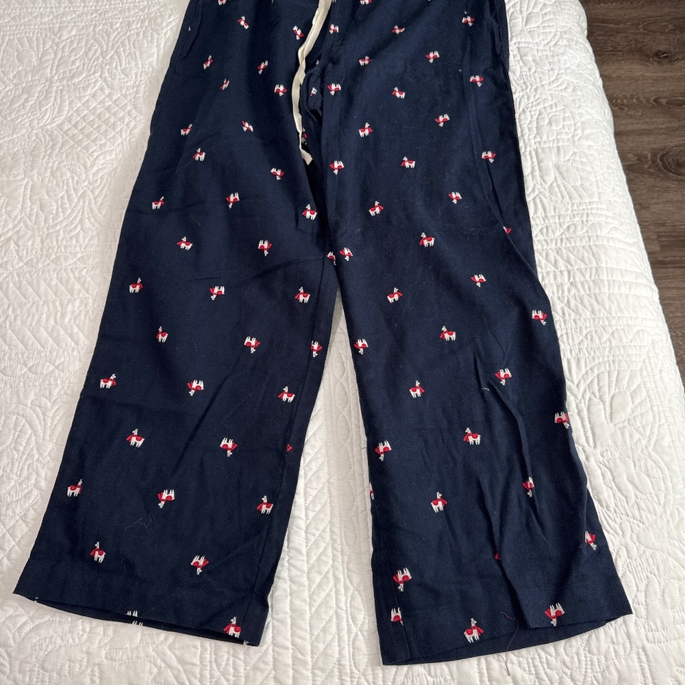 Banana republic llama flannel pajamas